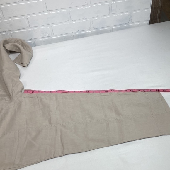 Ellen Tracy Linen Capris beige size Large - Picture 8 of 11